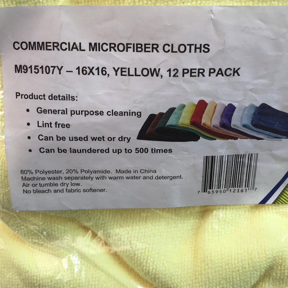 Commercial Microfiber cloths 12 pack